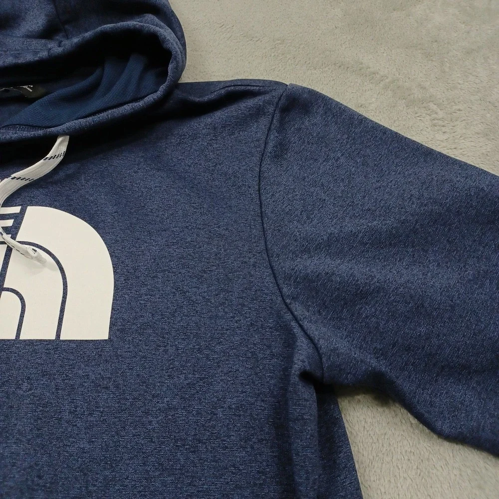North Face Sweater Mens Large Blue Pullover Outdoor Logo Casual